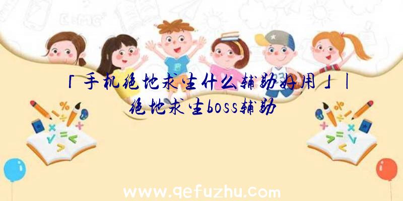 「手机绝地求生什么辅助好用」|绝地求生boss辅助